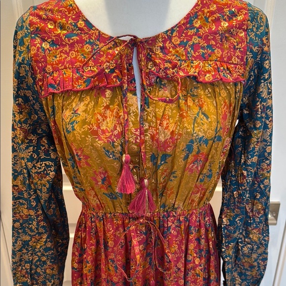 FARM Rio Floral Royalty Patch Maxi Dress Size S - Picture 11 of 14